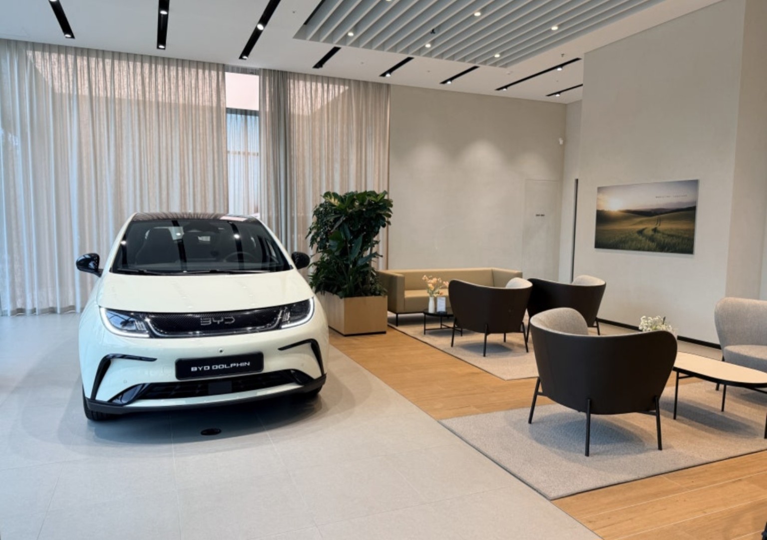 1층 · BYD 청주전시장 상담 공간